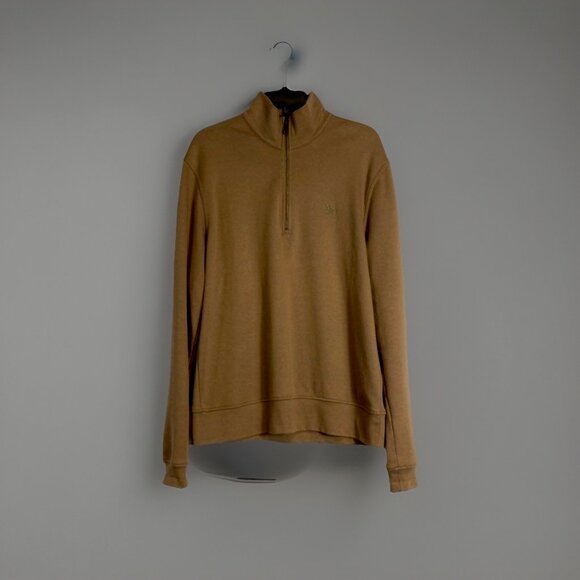 Burberry Men’s Brown Quarter Zip Pullover Sweater, Size Large, Preppy Office Lux - Picture 3 of 9